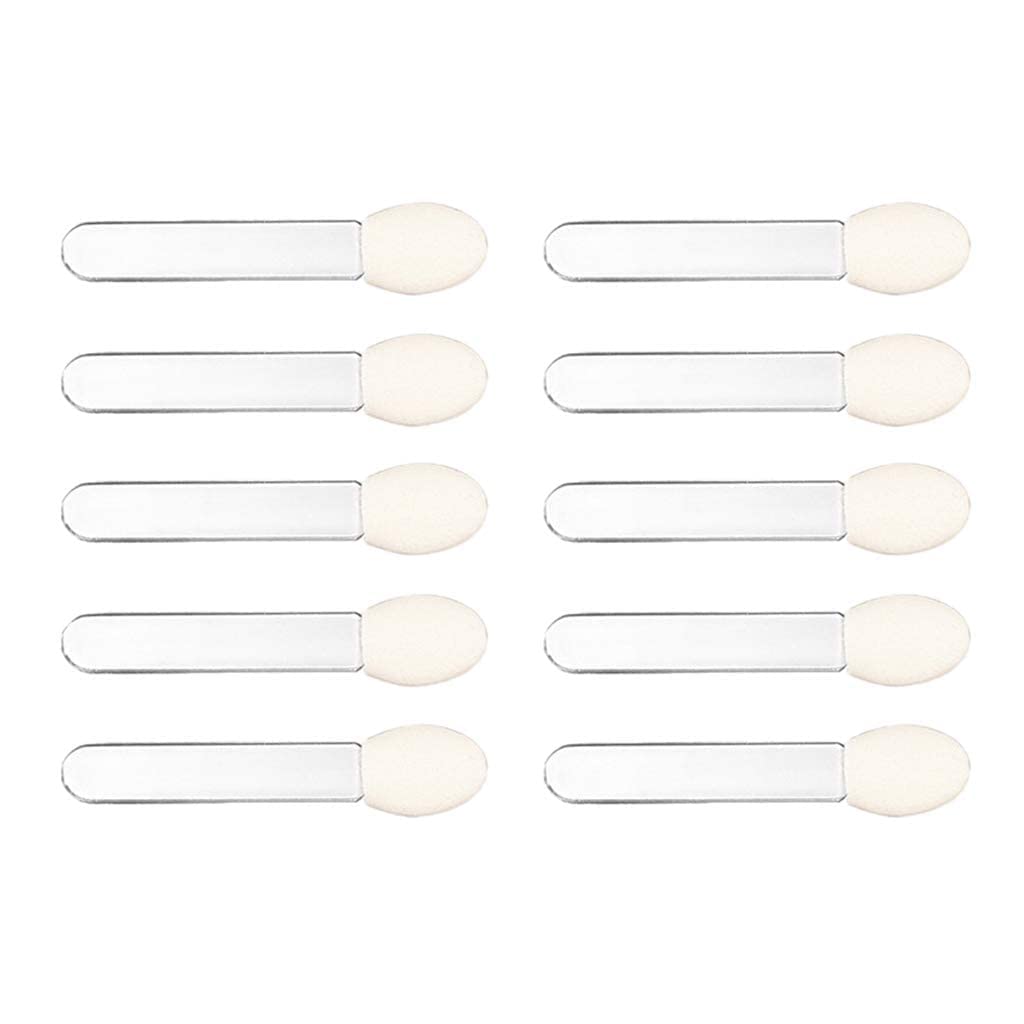 10 aplicadores de sombra de ojos, cepillo de sombra de ojos, herramientas de maquillaje, esponja, duraderas y atractivas, desechables, aplicadores