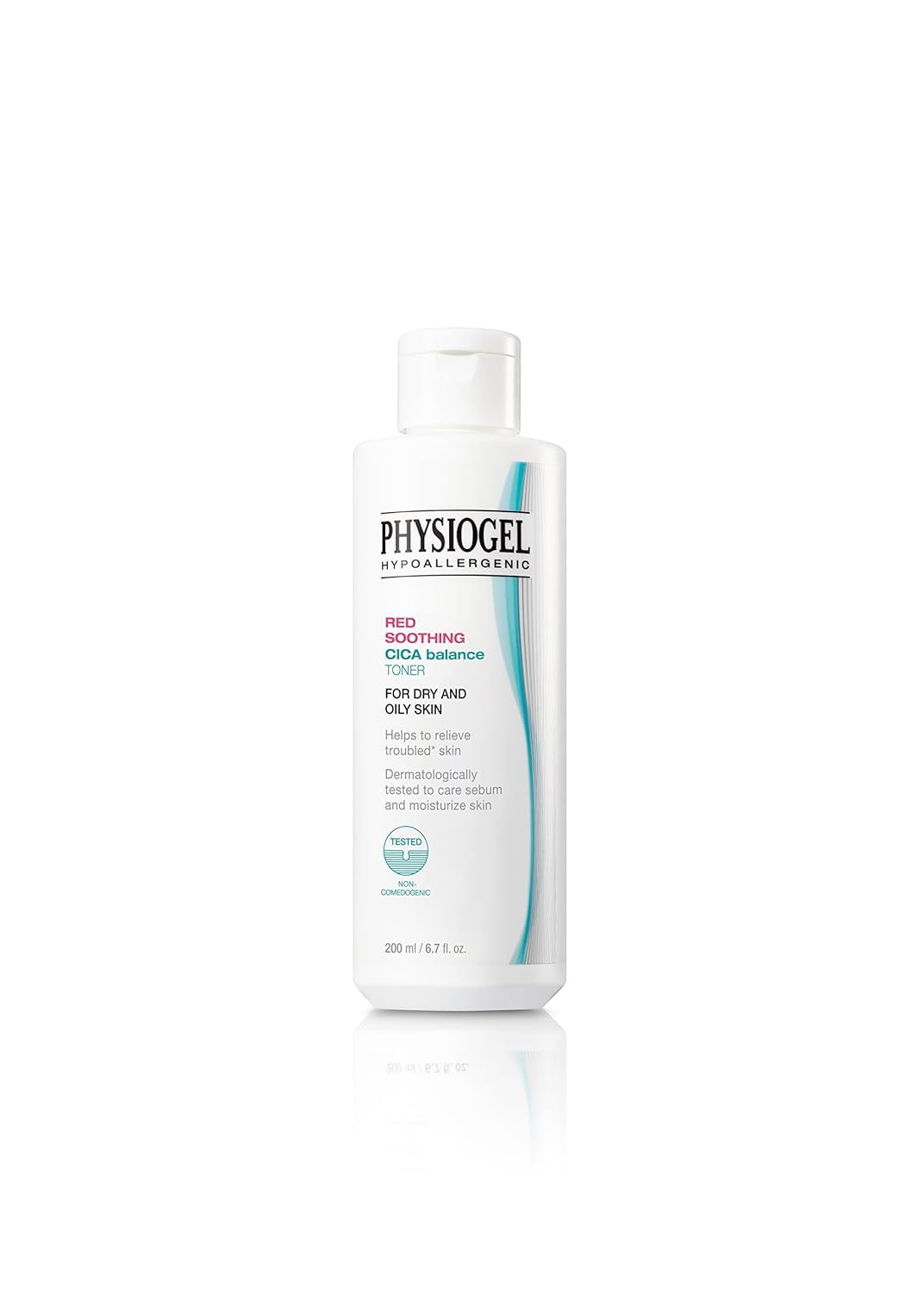 PHYSIOGEL Tónico de equilibrio de cica calmante rojo  Maneja problemas de piel, refina los poros, controla el sebo  Cica, PEA, niacinamida, pantenol
