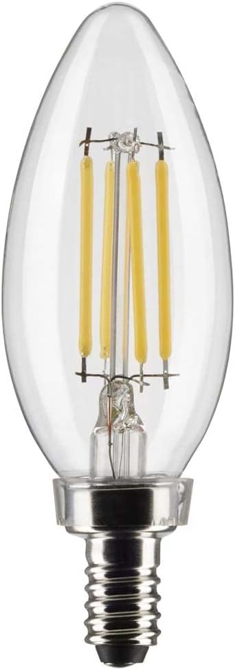 Satco 6Pk 4w B11 LED 4000K Candelabro Base regulable – 40W equiv