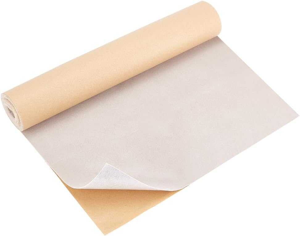 BENECREAT Rollo de tela de terciopelo autoadhesivo de terciopelo blanco antiguo de 15.7 x 118 pulgadas para decoración de cajas de joyas, 0.024 in
