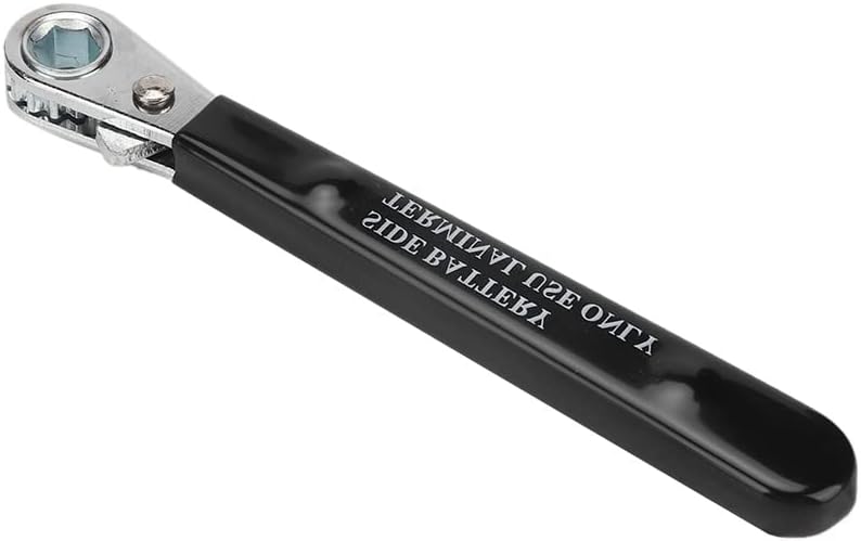 Llave de terminal lateral, 516″ 6 puntos extremo aislado mango lateral terminal de batería llave de trinquete herramienta de reparación automática