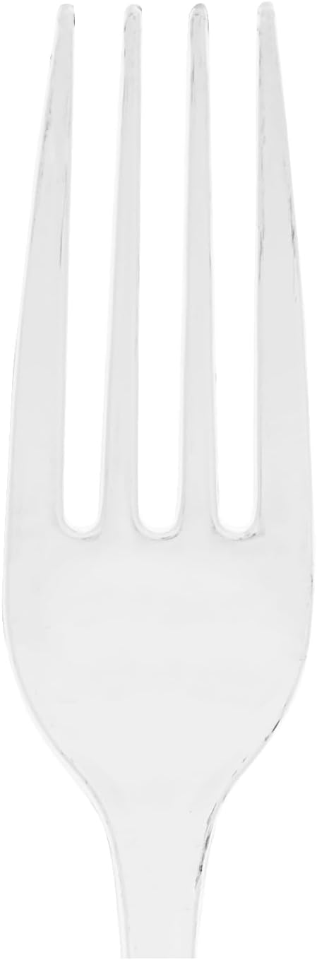Blue Sky Dynasty Collection – Tenedores de plástico plateado  Paquete de 20