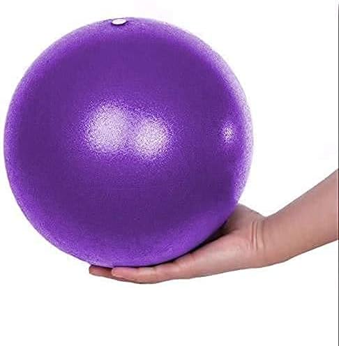 Fsadwnn – Pelota de ejercicio pequeña, bola de pilates de 9 pulgadas, pelota de ejercicio pequeña con bomba, bola de barre, mini pelota dobladora,
