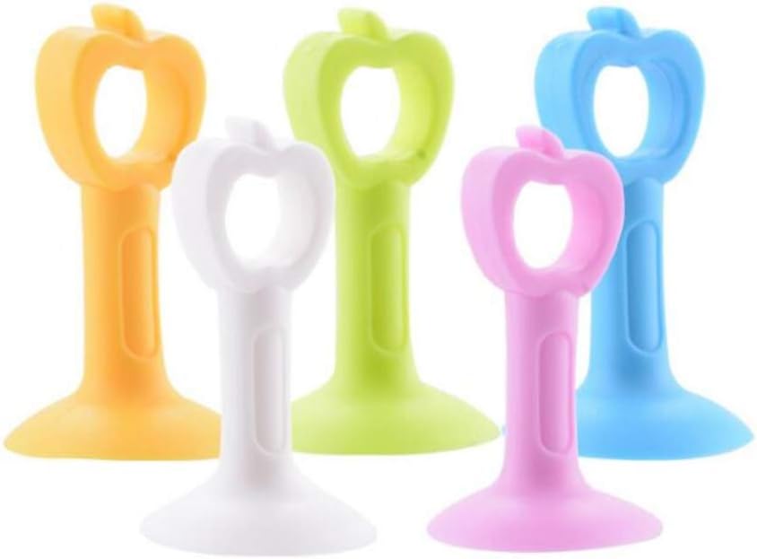5 Uds. Versión extendida de silicona para puerta de succión, mango no perforante, almohadilla anticolisión, tapón de puerta de plástico, puerta de