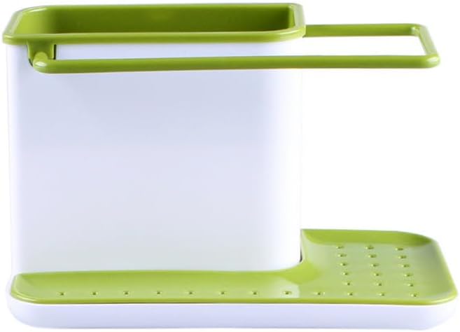 Soporte de esponja para fregadero de cocina, organizador desmontable para fregadero de cocina, organizador de platos, dispensador de jabón, bandeja