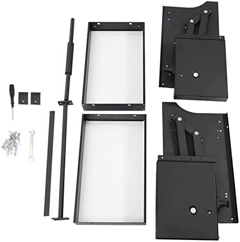 Organizador de gabinete extraíble, estante desplegable de armario de cocina de 2 niveles, estante de pared colgante multifuncional, organizador de