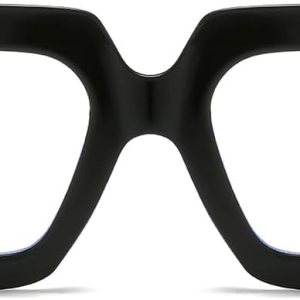 Lentes de gran tamaño para mujer, anteojos de gran tamaño con filtro de luz azul, lentes de computadora cuadrados gruesos y multicolor Lentes de gran tamaño para mujer, anteojos de gran tamaño con filtro de luz azul, lentes de computadora cuadrados gruesos y multicolor