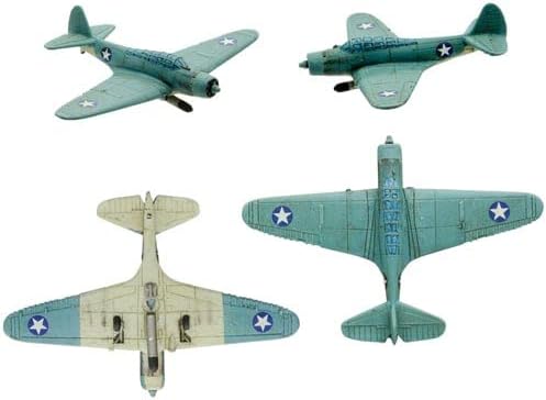Warlord Blood Red Skies Douglas Dauntless & Devastator Squadron 1200 WWII Mass Air Combat Table Top War Game 772412007, sin pintar
