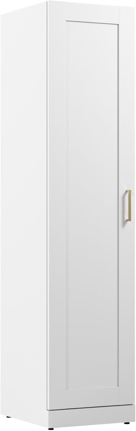 Bush Business Furniture Hampton Heights – Armario alto y estrecho con puerta y estantes  Almacenamiento para espacio de trabajo de oficina en casa,