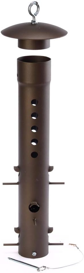 Birds Choice BCBPF – Comedero a prueba de osos, comederos colgantes, 3.5 cuartos de galón, color marrón