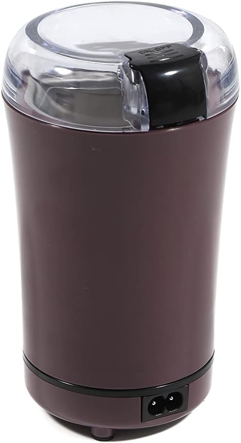 Molinillo de café eléctrico, molienda rápida de cuchillas para granos de café, especias, nueces de hierbas, granos, control de un solo toque, hoja