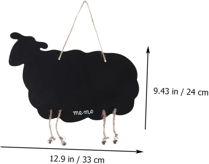 TEHAUX 6 Pcs Double Sided Hanging Blackboard Hanging Blackboard Plaque Hanging Chalkboard Wedding Sign Welcome Chalkboard Sign Message Chalkboard