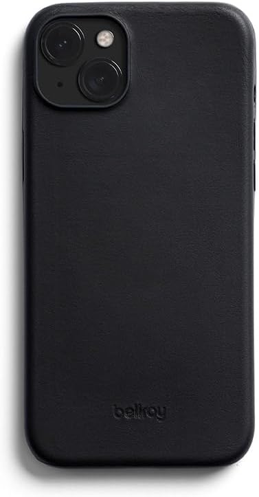 Bellroy Funda de cuero para iPhone 15 Plus – Negro