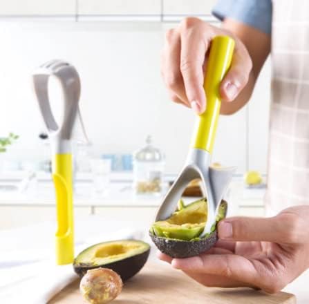 Cortador de aguacate 5 en 1 Pera Apple Core Versátil Portátil Frutas y Verduras Gadget de Cocina