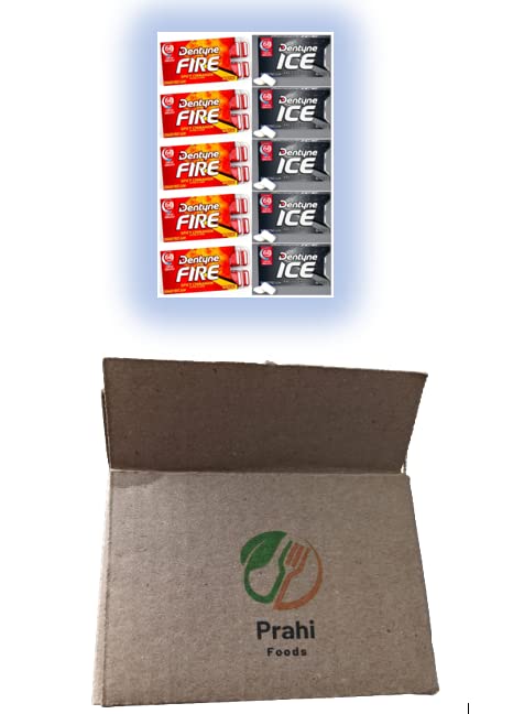 Dentyne Fire & ICE – Dentyne Fire Spicy Cinnamon (5) y Dentyne Ice Arctic Chill (5) goma de mascar sin azúcar. Total de 10 paquetes en una caja de