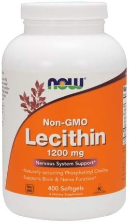 Lecitina, 1200 mg, 400 Sgels de Now Foods (paquete de 3)