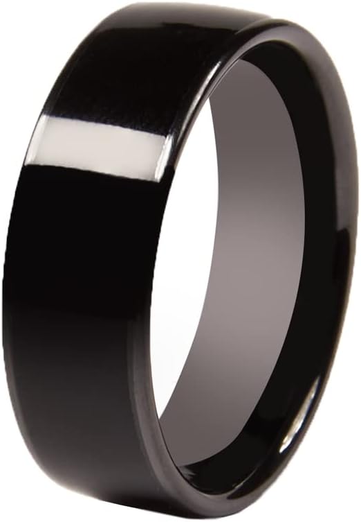 CNICK Accesorios de anillo inteligente Tesla anillo de cerámica para el modelo 3YXS y Cybertruck para reemplazar el llavero de la tarjeta (9, negro)