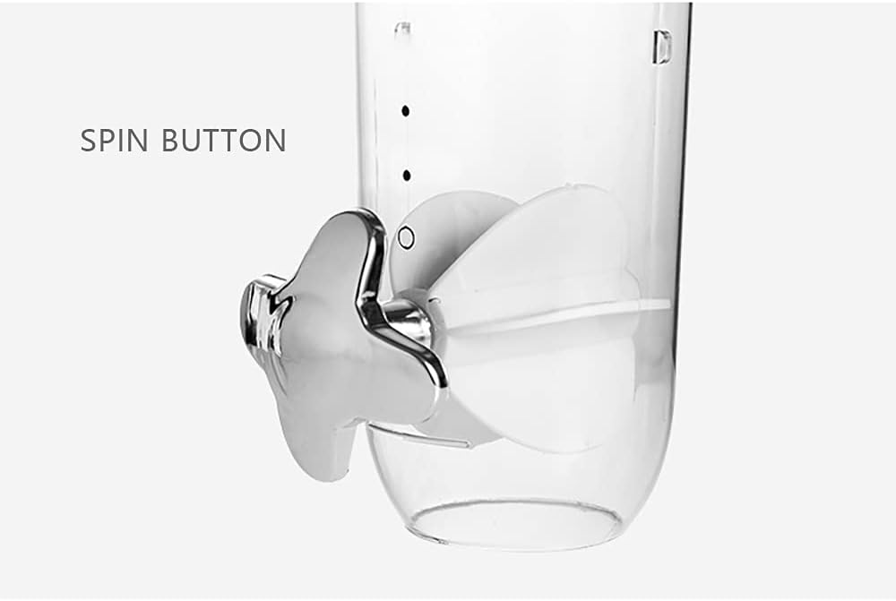 LINISHOP Dispensador de cereales montado en la pared de 3 litros, dispensador de alimentos secos y dulces, contenedor de almacenamiento con 2 tazas,