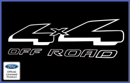 Decal Mods Calcomanías adhesivas blancas para Ford Ranger 4×4 Offroad – CW (1997-2012) (juego de 2)