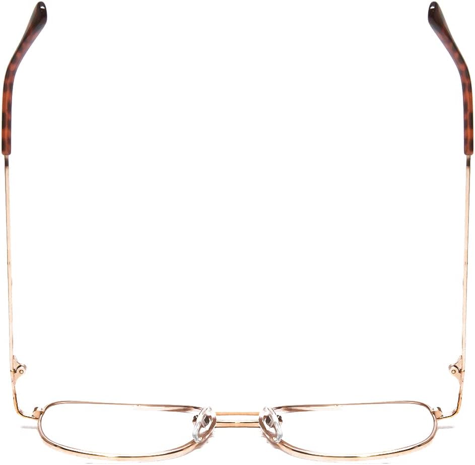 Calabria 8151 Square Pilot – Lentes de lectura de metal para hombre y mujer, diseño clásico de moda, ligeros, elegantes
