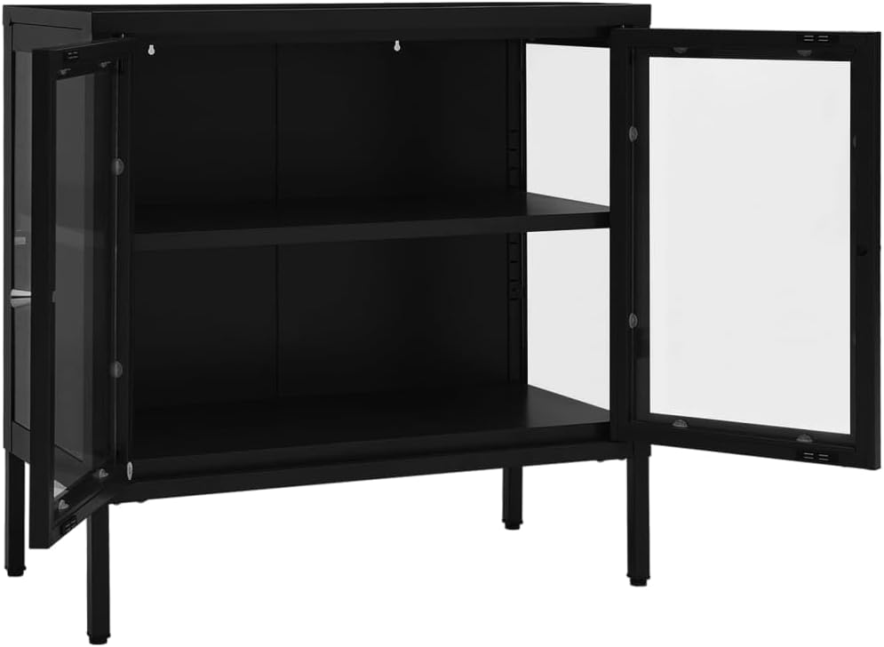 Aparador negro, vitrina, gabinete de barra de café, gabinete de sala de estar, estantería, vitrinas para sala, gabinete de consola, armarios de