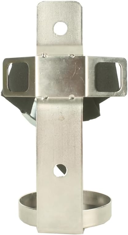 Soporte para extintor de incendios, soporte de pared, compatible con extintores de incendios de 2.5 libras, acero inoxidable (acero inoxidable de