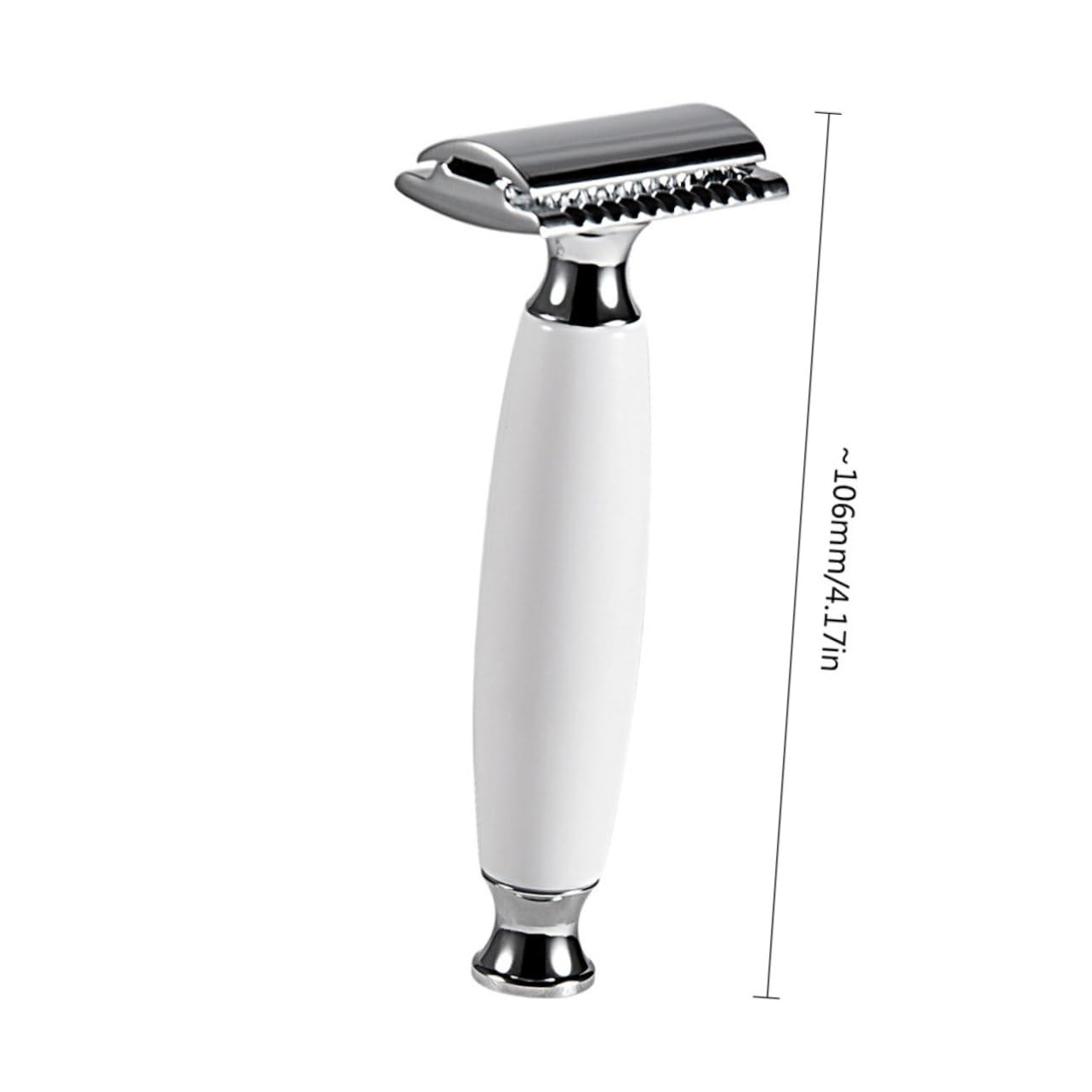 minkissy 2 unids Afeitadora Doble Seguridad Navaja Doble Cuchillas de afeitar Máquina de afeitar de acero inoxidable Maquinilla de afeitar de mango