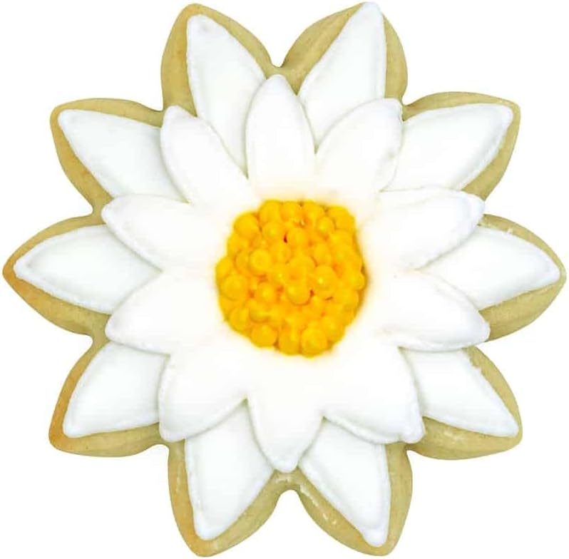R & M International Daisy – Cortador de galletas de agarre suave, talla única, amarillo (paquete de 2)