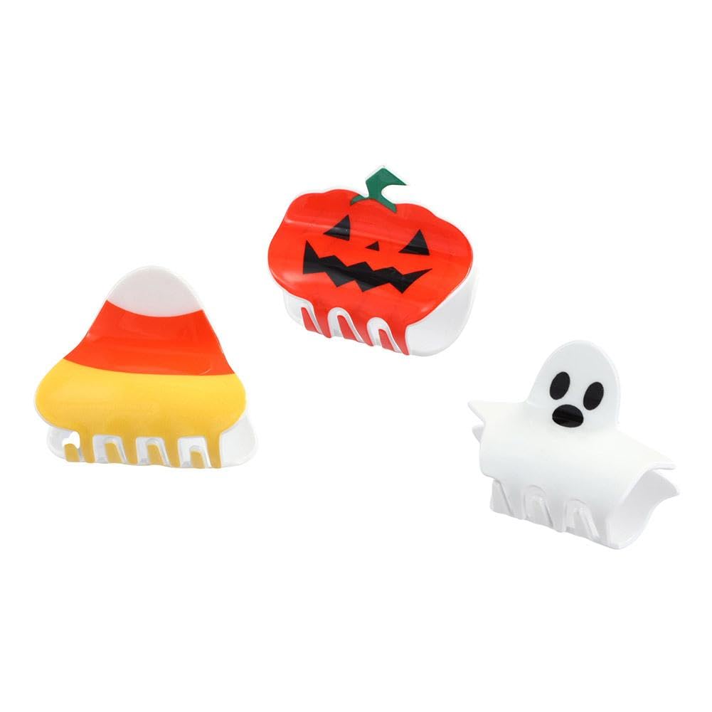 Pinzas para el cabello de Halloween, pinzas para el cabello de calabaza, fantasma, caramelo, maíz, accesorios para el cabello de Halloween para