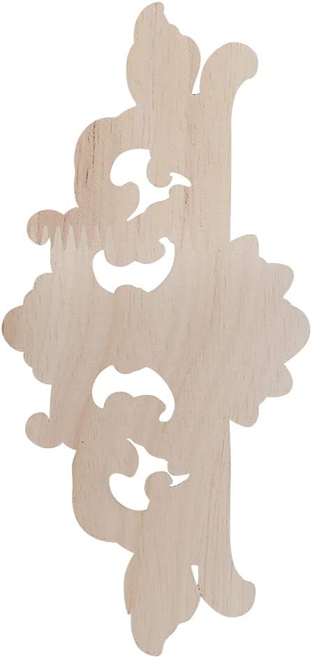 2 piezas de apliques tallados con flores, decoración de muebles, decoración de muebles, decoración de madera, floral, esquina, accesorios
