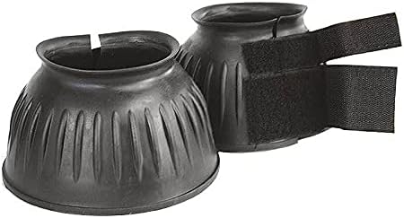 HORZE Botas de campana acanaladas FinnTack, Negro –