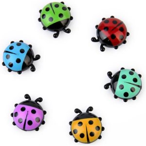 HLLMX – 12 imanes de mariquita para refrigerador, imanes de cocina, oficina, para cocina, escuela, aula, casillero para niños y niñas, fotos de HLLMX – 12 imanes de mariquita para refrigerador, imanes de cocina, oficina, para cocina, escuela, aula, casillero para niños y niñas, fotos de