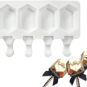 Molde de silicona para paletas de helado, molde de silicona suave y liso para bricolaje, hecho en casa, helado, caramelo, pastel, molde Molde de silicona para paletas de helado, molde de silicona suave y liso para bricolaje, hecho en casa, helado, caramelo, pastel, molde