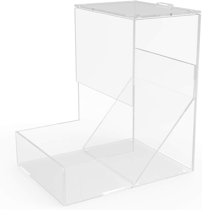 FixtureDisplays Dispensador de gravedad de 6 pulgadas de ancho x 8.6 pulgadas de alto x 8 pulgadas de profundidad, compartimento de plástico