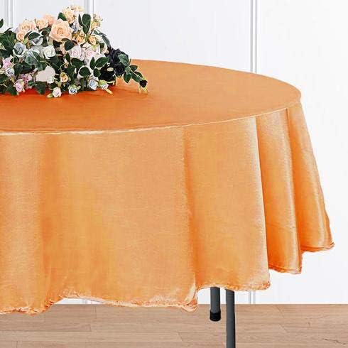 BalsaCircle Mantel redondo de satén dorado de 90 pulgadas para bodas, fiestas, recepciones, eventos, cocina, comedor
