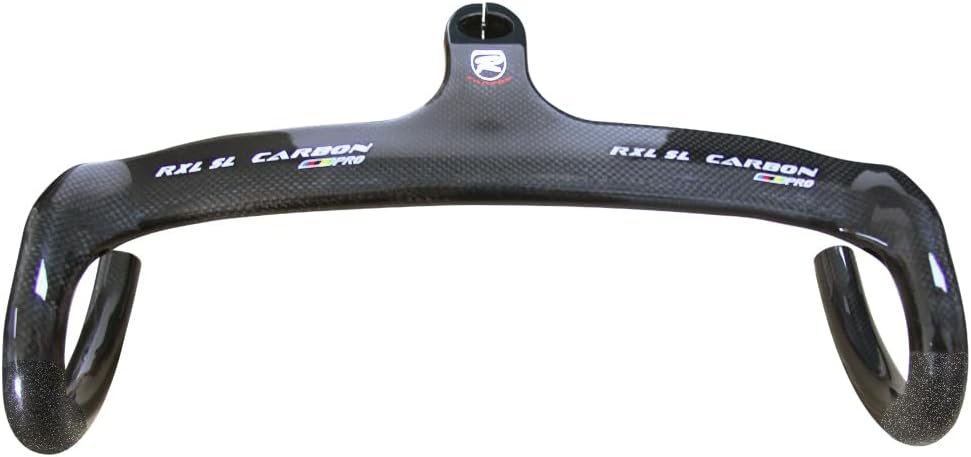 RXL SL Barras de bicicleta de carretera de fibra de carbono con manillar integrado de vástago integrado, manillar de bicicleta de carretera de