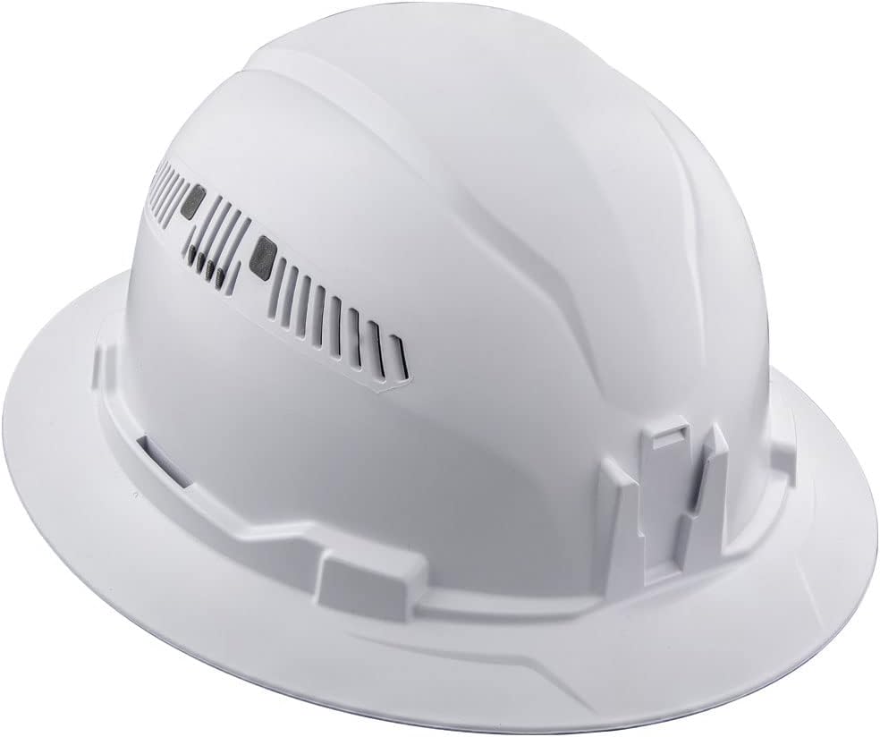 Klein Tools 80146 – Casco duro ventilado de ala completa con accesorio para orejeras, se adapta a cascos Klein Tools de ala completa, protección