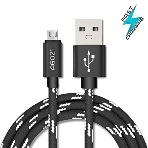 AGOZ Paquete de 3 cables micro USB Moto E6 compatibles con Moto G5 Plus, Moto G5S Plus, Moto G5, Moto G Plus, Moto G4 Plus, G4 Play, Droid Turbo 2,