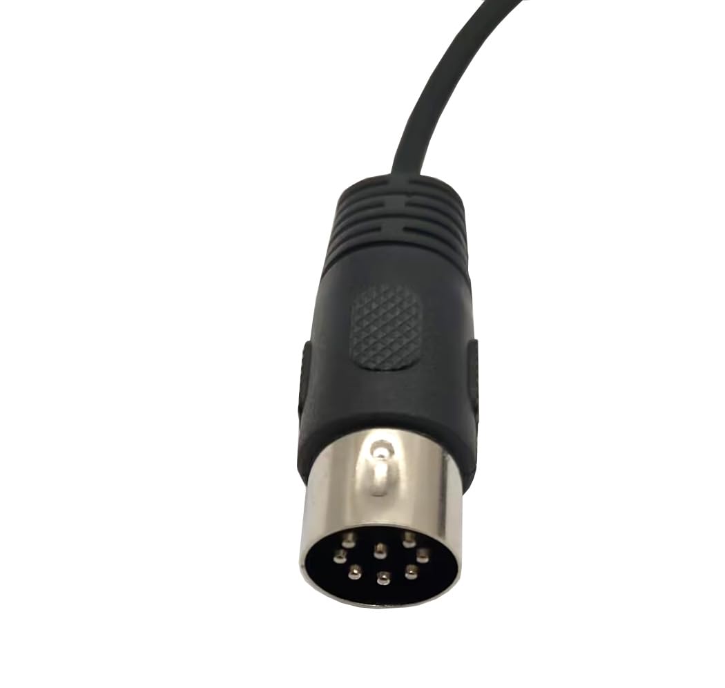 Cable DIN de 8 pines a 0.138 in, conectores DIN de 8 pines macho a conector TRS macho de 0.138 in, cable convertidor de enchufe estéreo para cable