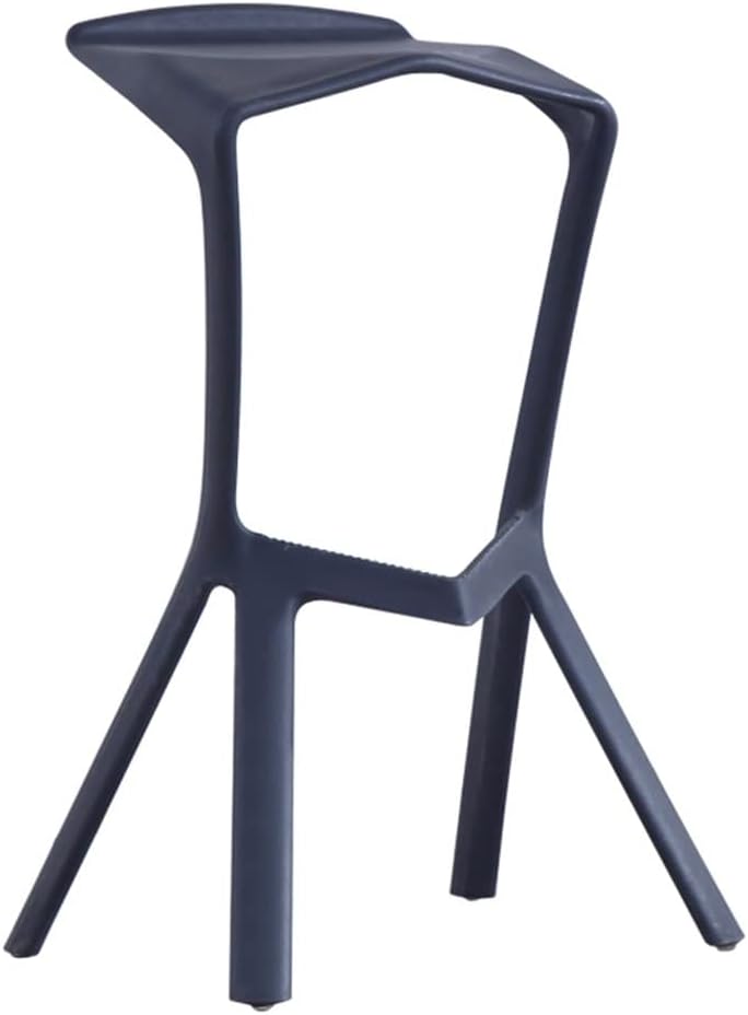 2pc Nordic Style Shark Mouth Bar Chair Creative Simple Bar Stool Bar Chair High Bar Counter Chair Counter Barstool Silla de Bar (Black)