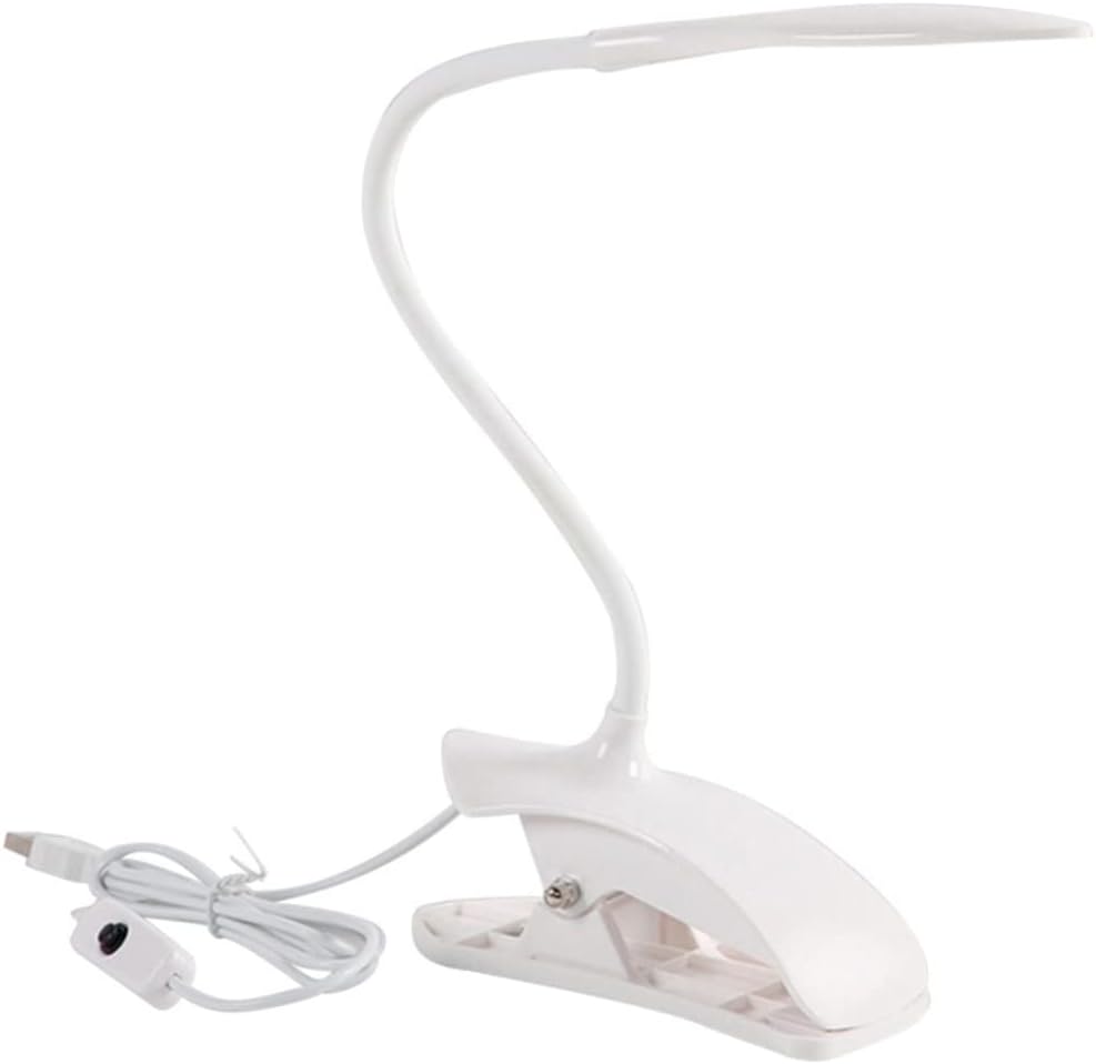 Uonlytech Lámpara para dormitorio, lámpara de escritorio LED para dormitorio, lámpara de escritorio antideslizante, mini lámpara de mesa LED para