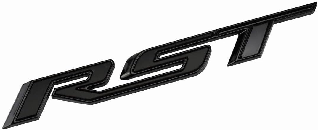 Juego de 4 piezas de placa de identificación para Silverado RST Z71 Tailaget 3D, repuesto para Silverado 1500 2500 3500 HD 2019-2023 (negro