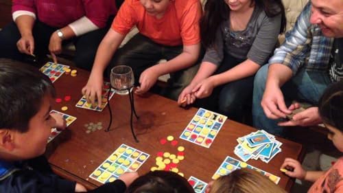 Juego de 10 tabletas de bingo mexicano y naipes gigantes españoles (combinado), tarjeta de lotería mexicana para 10 jugadores, 10 bardos y baraja