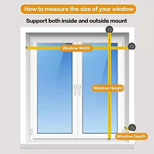 Persilux Persianas solares para ventanas con protección UV (36 pulgadas de ancho x 72 pulgadas de alto, negro) persianas enrollables