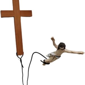 ZOHIKO Decoración religiosa de Jesús para colgar en la pared, decoración de cruz de Jesús Salvador, Escultura creativa de arte de cruz, adorno ZOHIKO Decoración religiosa de Jesús para colgar en la pared, decoración de cruz de Jesús Salvador, Escultura creativa de arte de cruz, adorno