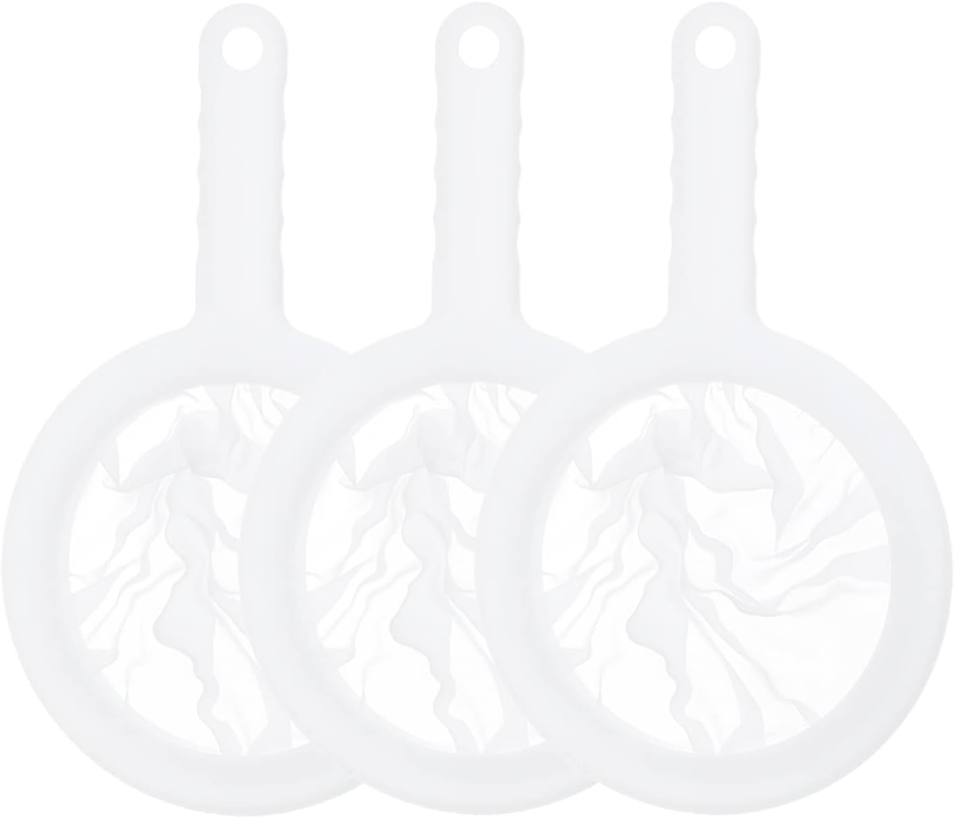 3 coladores de malla de nailon, colador de malla fina de plástico para té, leche de soja, café (malla 120200400)