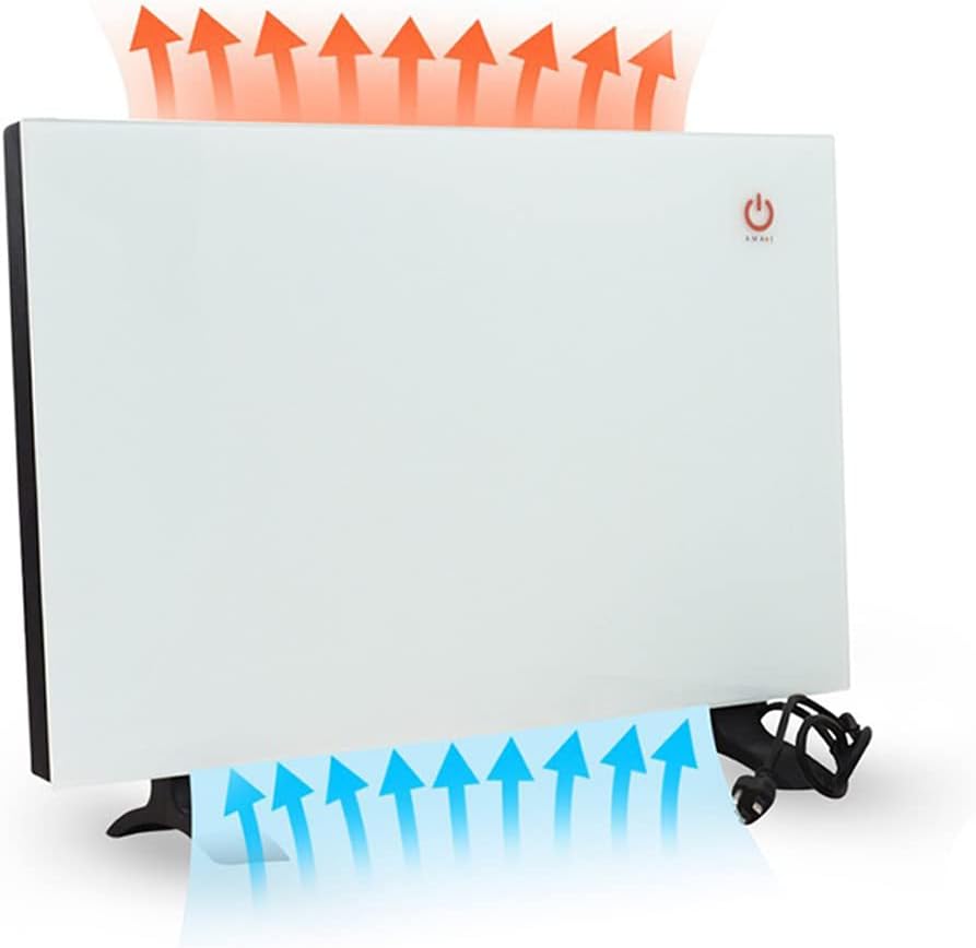 Amaze-Heater Calentador eléctrico de panel de vidrio de convección dual modelo CLASSIC  120 V, 450900 W (15343068 BtuHr)  Ideal para habitaciones de