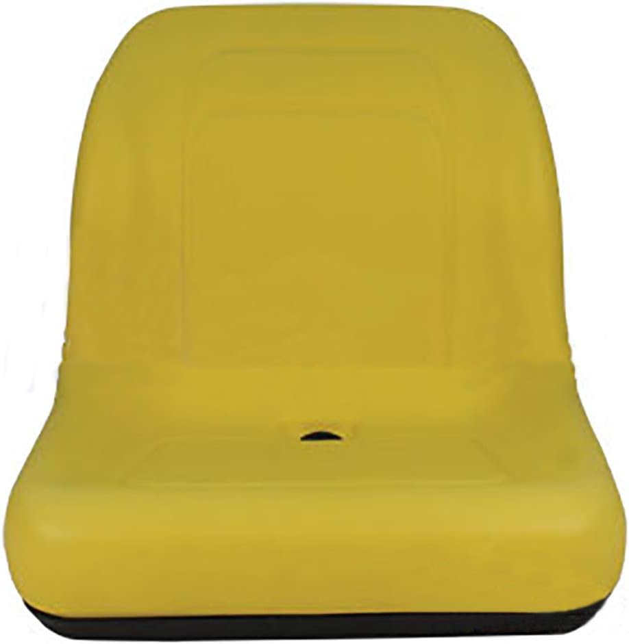 Stevens Lake Parts Un nuevo asiento de vinilo amarillo para John Deere, universal 325 335 345 415 425, 4105, 4200, 4200 4210 4300 43, 4200 4210 430