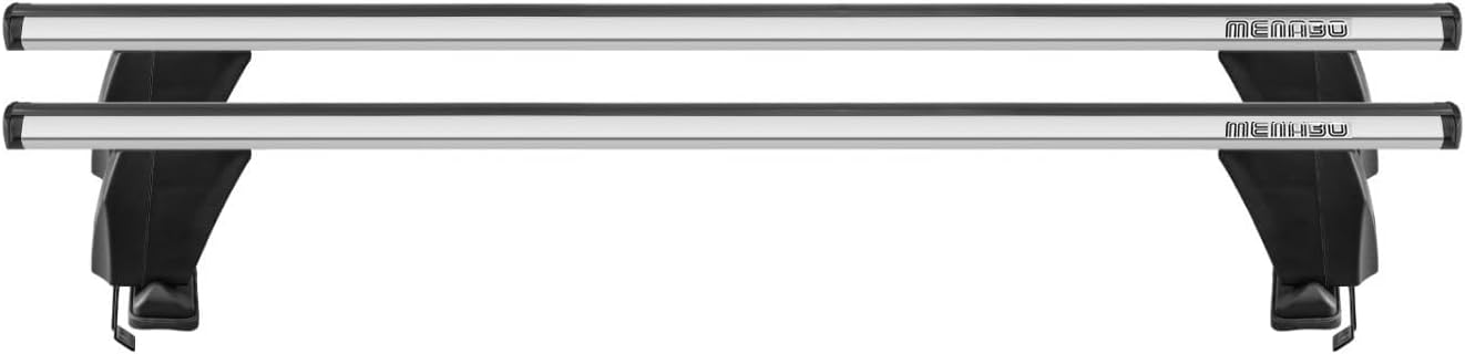 OMAC Barras transversales superiores para Dodge Durango 2011-2024, 2 piezas de aluminio gris antirrobo para viajes, kayak, canoa, surf, esquí,