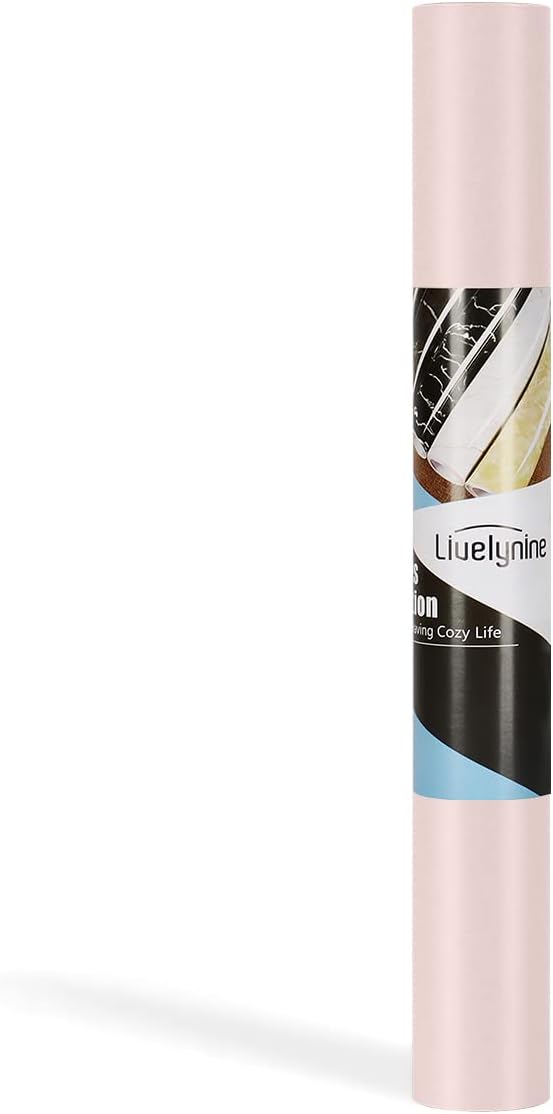 Livelynine Papel tapiz rosa pastel para dormitorio, habitación de niñas, niños y mujeres, papel adhesivo rosa mate para armarios, escritorio, papel